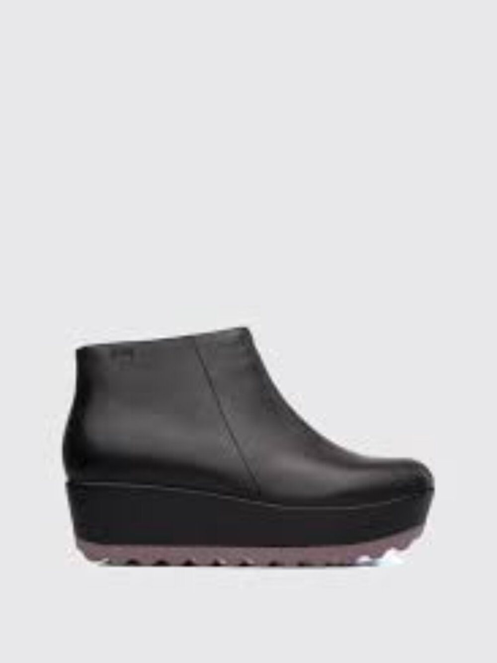 Camper Laika platform ankle boot - suede, size 38, unworn